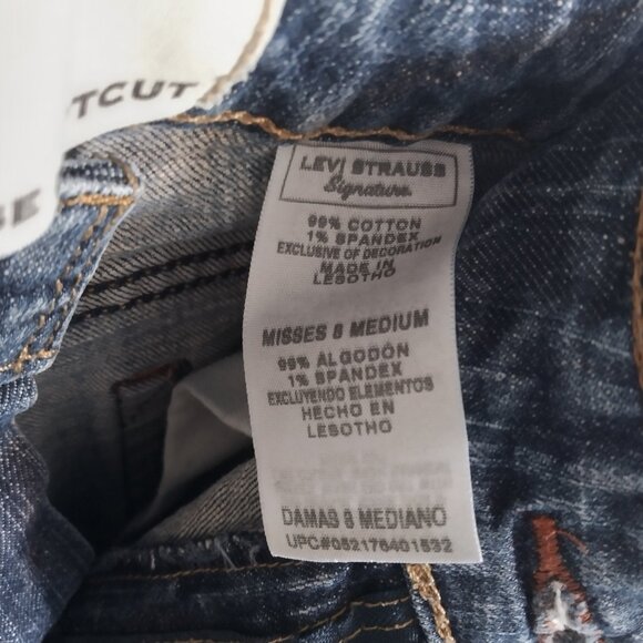 Levi Strauss Signature Lowrise Bootcut Denim Jeans Women's Size 8 - Picture 11 of 11